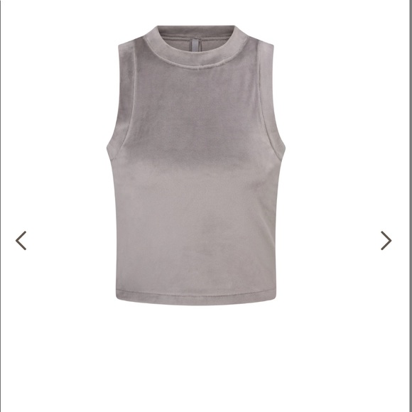 SKIMS Tops - ‼️SET ‼️VELOUR CREW NECK TANK, Set.                      VELOUR Biker shorts set